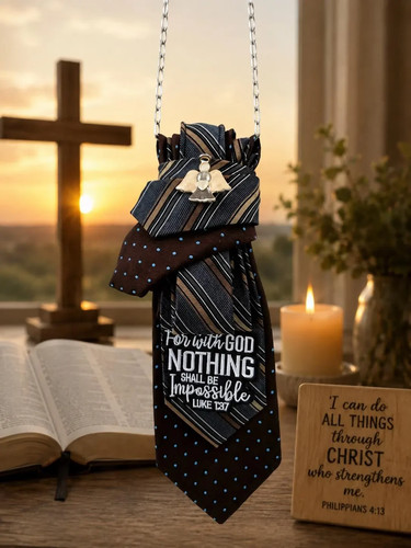 Collana cravatta cristiana