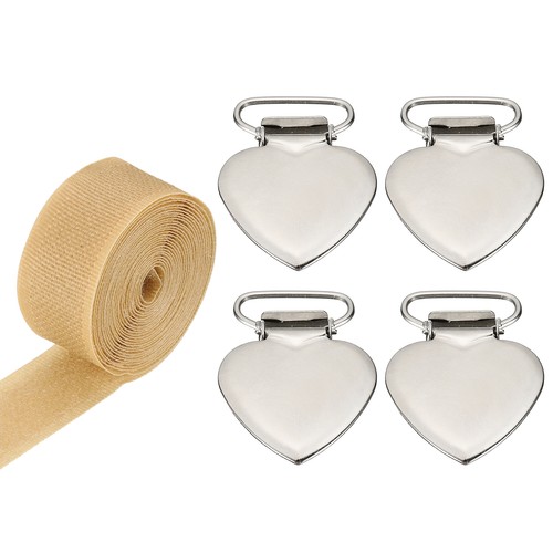 4pz clip elasticizzata tela - in,