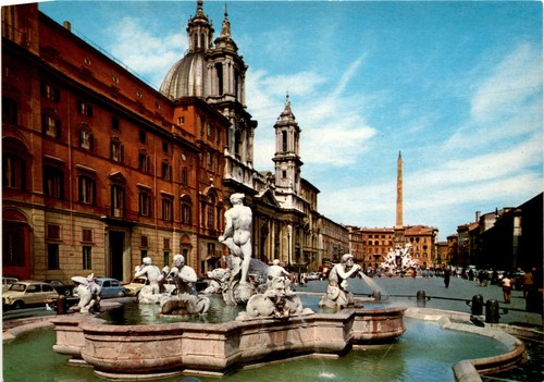 Cartolina piazza navona roma - navona,,