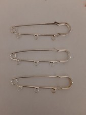 N. 3 SPILLE DA BALIA CM. 7 CON 3 ANELLI PER CREARE BIGIOTTERIA NUOVE