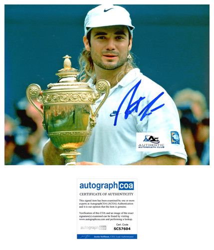 Andre agassi autografo firmato - andre,