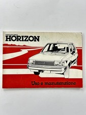 MC546 MANUALE ORIGINALE  USO E MANUTENZIONE AUTO CHRYSLER SIMCA HORIZON