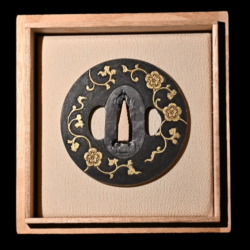 Tsuba giapponese antico stemma