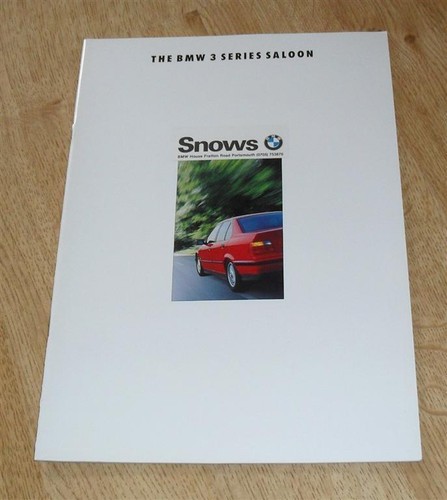 Brochure bmw serie 1993 - brochure, e36