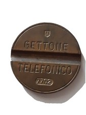 Gettone telefonico con - gettone,