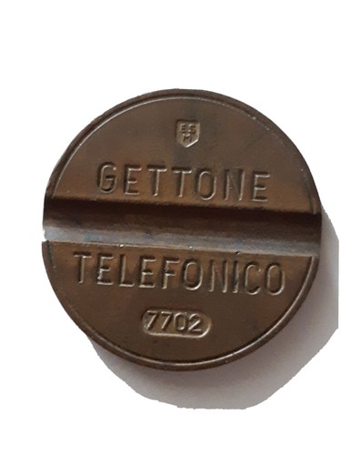 Gettone telefonico con segno - telefonico,