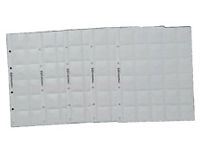 10 PAGINE FOGLI CUSTODIE INSERTI PORTA MONETE A 30 TASCHE PER ALBUM RACCOGLITORE