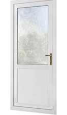 Pannello porta uPVC bianco