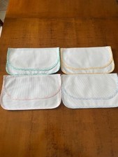 N. 4 porta posate o porta tovagliolo in puro cotone di tela Aida da ricamare