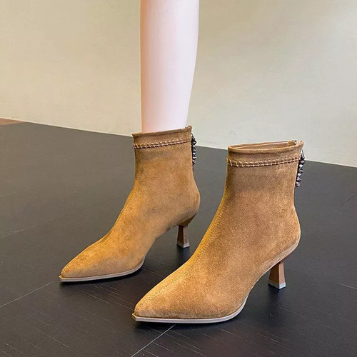 Stivaletti cammello donna - stivaletti,