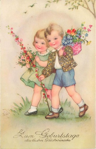 Cartolina compleanno dolci