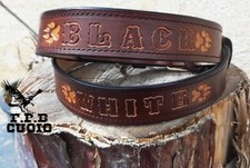 COLLARE CANE IN CUOIO ARTIGIANALE PERSONALIZZATO CON NOME E NUMERO DI TELEFONO