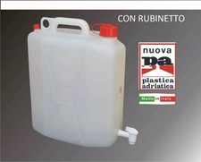 Tanica acqua con rubinetto taniche per alimenti vino birra olio aceto 10/20lt.