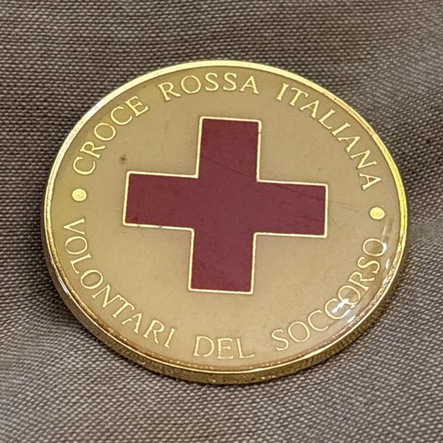 Spilla croce rossa volontari - croce,