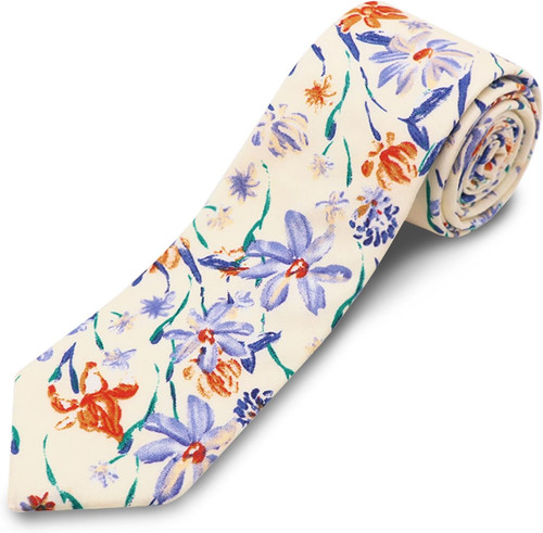 Cravatta uomo cotone floreale