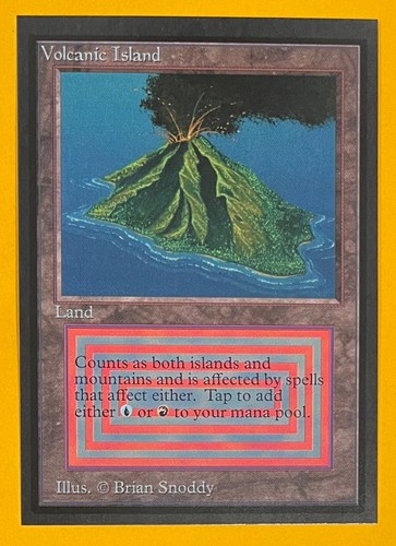 Mtg volcanic island - volcanic,