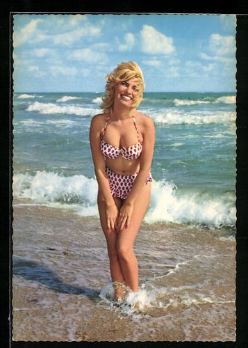 Cartolina pin che ride - pin-up,
