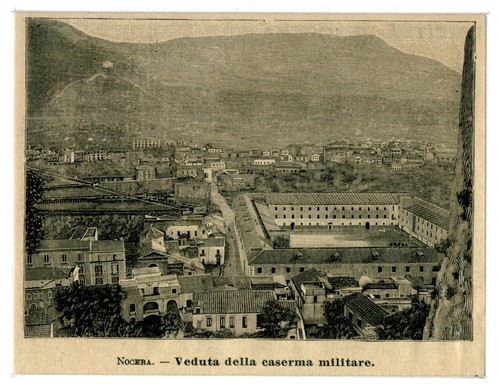 Nocera salerno antica stampa - nocera,