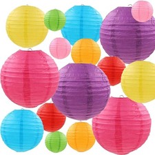LANTERNE DI CARTA COLORATE, 16