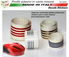 Profili filetti adesivi per decorazioni varie auto moto d'epoca "V649-2"