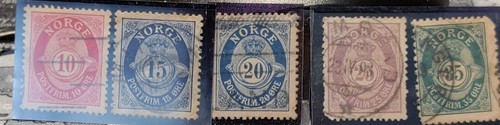 Francobolli norvegia anni - ,