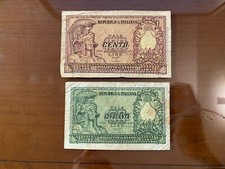 LOTTO 2 BANCONOTE LIRE 50 100