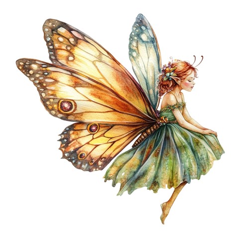 Adesivi fata farfalla - 9,