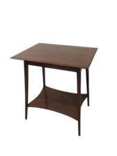 Tavolino inglese in mogano con ripiano - mobiletto - comodino - primi 900