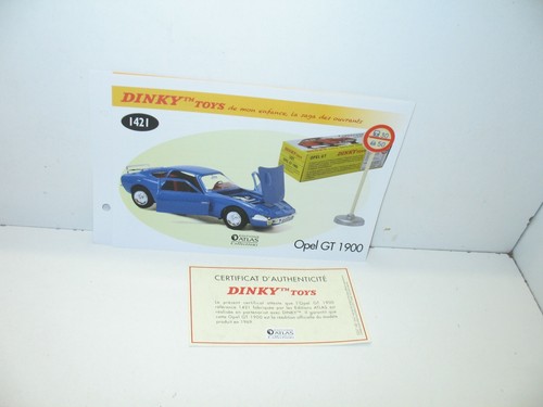 Fiche certif dinky toys - +,