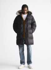 ZARA HOODED PADDED PARKA SIZE