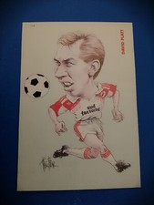 CARICATURA DI FRANCO BRUNA "DAVID PLATT" (fronte-retro) con scheda del 1990