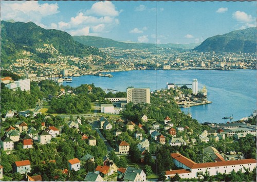 Veduta aerea bergen - veduta,