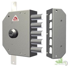 SERRATURA A POMPA PORTA LEGNO PORTONE SICUREZZA CR 3200 CHIAVE DESTRA DX 60 mm