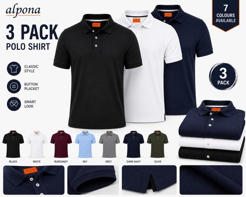 Polo uomo alpona confezione - polo,