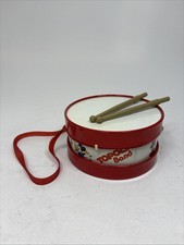 Tamburo Giocattolo Topolino Anni 70 Vintage Marchesini Giocattoli Walt Disney F