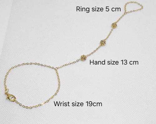 Bracciale catena mano anello - catena, e