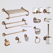 Kit accessori bagno ottone