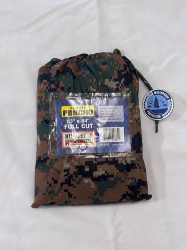 Poncho pioggia stile usgi - pioggia,