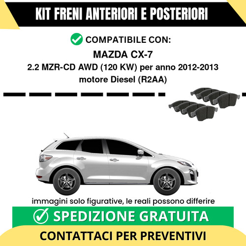 Pastiglie freno ant post - pastiglie, +