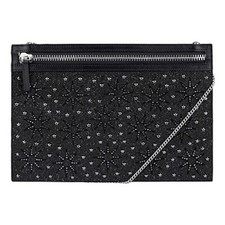 Pochette cuir noir - en,