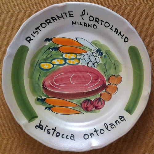 Piatto buon ricordo - -, milano