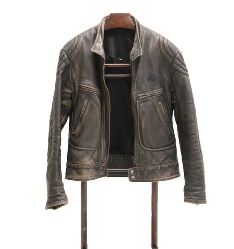 Giubbotto pelle biker uomo - in,