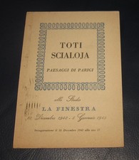 1948 - 1949 Toti Scialoja  Invito Mostra allo Studio La Finestra  Roma