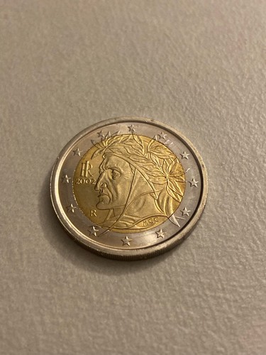 Moneta euro dante - 2, alighieri