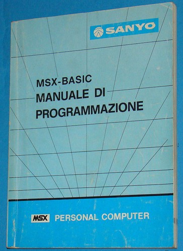 Manuale msx basic sanyo - -,