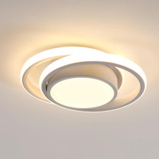 - Plafoniera LED Rotonda a Soffitto, Bianca, Potenza Di 32W, 2350LM, Con Design 