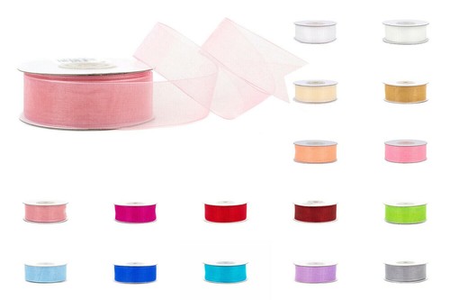Ruban organza mousseline mm - 25,