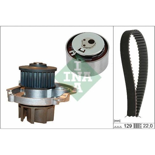 Pompa acqua kit cinghia - pompa,