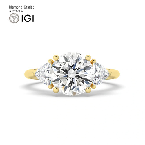 Anello trilogy diamante tondo - anello,