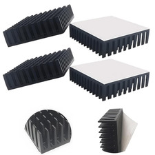 40 X 40 X 11 Mm 4 Pcs Nero Alluminio Dissipatore Di Calore per Liquido Di Raffre